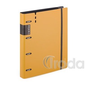 P+P VERDE yellow D30 Gyűrűsk.P+P A4 4gy foam sárga  2-687