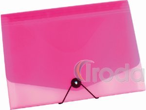 P+P Opaline transp./pink Harmonika mappa A4, 13 zseb  2-377