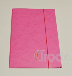 Gumismappa prespánkarton A4, PINK