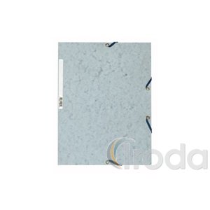 Gumis mappa EXACOMPTA prespán A/4 világoskék (szürke)