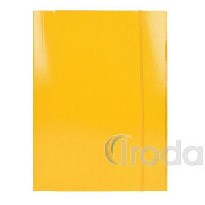 Gumis mappa OFFICIAL Glossy karton A/4 400 gr,s&aacute;rga