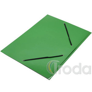 Gumis mappa OFFICIAL Glossy karton A/4 400 gr,z&ouml;ld