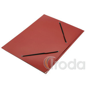 Gumis mappa OFFICIAL Glossy karton A/4 400 gr,piros