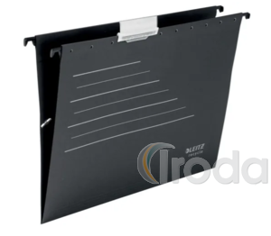 F&uuml;ggőmappa karton A4 'V'  fekete, feh&eacute;r