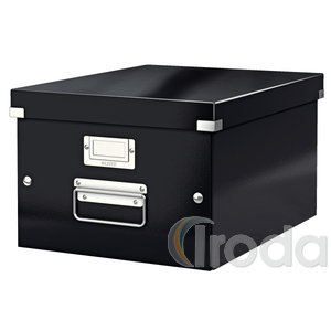 Tárolódoboz Leitz Click&Store A4 méretű, fekete 60440095
