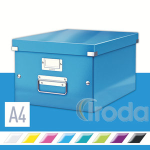 Tárolódoboz Leitz Click&Store A4 méretű, kék 60440036