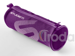 Tolltart&oacute; Ico Student lila / feh&eacute;r, Henger alak&uacute; textil tolltart&oacute;.