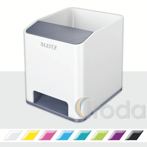 Leitz WOW kettős színhatású tolltartó, fehér-szürke, 53631001