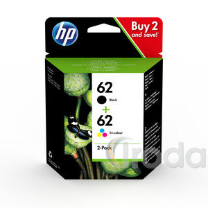 HP N9J71AE tintapatron Multipack No.62 / 2 doboz/ csomag