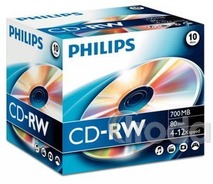 CD-RW PHILIPS Hi-speed 12x, 700MB normál tokban