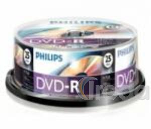 DVD-R írható Philips 4,7Gb 16x hengeres 25db/csom