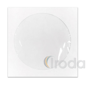 CD boríték, enyvzett, ablakos, fehér, 50db/csom