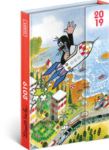 Top Timer Magnetic Agenda B6 heti Kisvakond bor&iacute;t&oacute;val, chamois lap