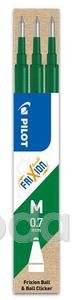 Tollbet&eacute;t Pilot Frixion Ball / Clicker rollerhez, z&ouml;ld, 3db/csomag
