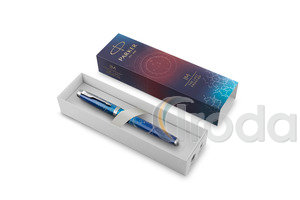 Töltőtoll Parker Royal IM Premium kék The Last Frontier Submerge cizellált, ezüst klipsz 2152859