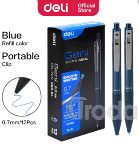 Deli Geni Zsel&eacute;stoll, 0,7 mm, nyom&oacute;gombos, k&eacute;k