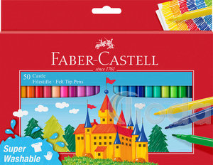Faber-Castell Filctollkészlet 50db-os kastélyos
