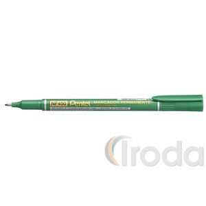 Pentel vékony hegyű 0,5mm alkoholos marker, zöld NF450-D