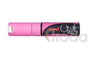 Folyékony krétamarker, UNI-BALL PWE-8K, fluo rózsa