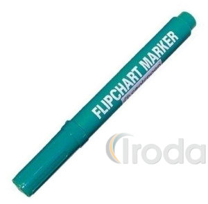 Flipchartmarker zöld, 1-3mm kerek hegy
