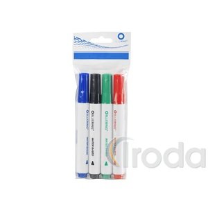 Flipchartmarker 4db-os készlet, vágott hegy, Centropen 8560