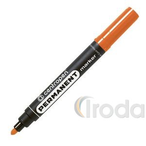 Alkoholos permanent marker Centropen 8566 narancs, kerek hegyű