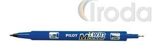 Pilot Twin Marker kétvégű filc kék, BeGreen