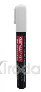 Krétamarker 3-6 mm fehér, kerek-vágott heggyel (forgatható heggyel)