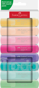 Faber-Castell Szövegkiemelő készlet 8db-os 46 pasztell papír dobozban (vanília,púder,pirosító,lilás rózsaszín,lila, türkiz,trópusi,világoszöld)