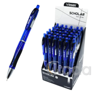 Vinson V5-1 Scholar Golyóstoll nyomógombos, kék tolltest