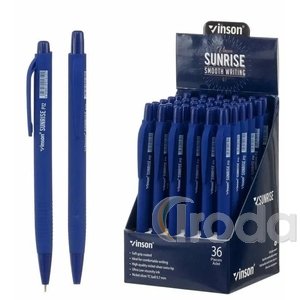 Vinson P12 Touch Golyóstoll nyomógombos, kék tolltest, kék írás