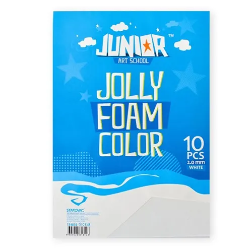 Dekor gumilap A/4 fehér, 2mm - 10db/csom