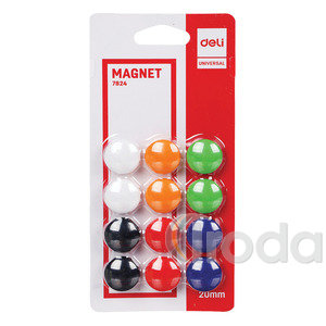 Mágnes 20mm vegyes szín 12 db/cs