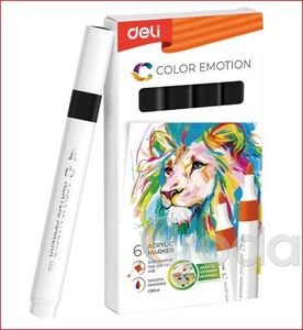 DELI Akrilmarker / színkód: 10 - Black