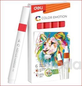 DELI Akrilmarker / színkód: 36 - Red