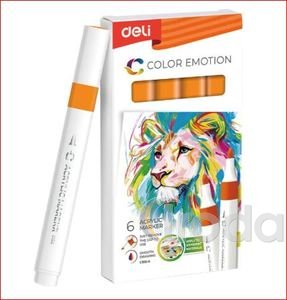 DELI Akrilmarker / színkód: 23 - Orange
