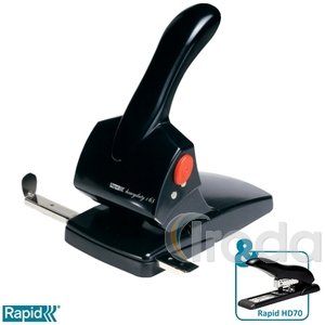 Lyukasztó Rapid HDC65 Supreme fekete max. 65 laphoz 20922601