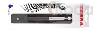 Golyóstoll Zebra 901, szürke test, kék írás, írásvastagság:0,24mm