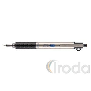 Golyóstoll Zebra X-701 Extrém, gumifogós, fémtestű, kék írás,