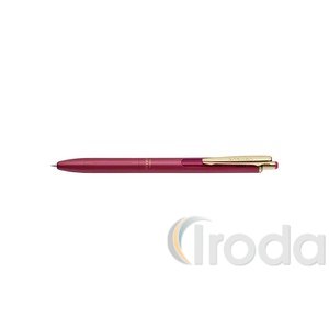 Zselés toll Zebra Sarasa Grand, borvörös színű test, kék írás, 0,33mm írásvastagság