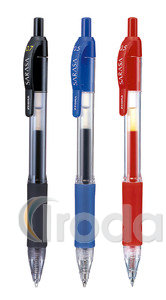 Zselés roller Zebra Sarasa Gel 0,5 piros nyomógombos