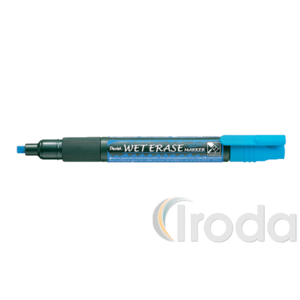 Pentel törölhető folyékony kréta vágott hegy, kék SMW26-CO