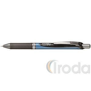 Pentel zselés nyomógombos tűhegyű rollertoll EnerGel 0,25 mm - fekete