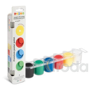 Tempera PRIMO Premium 253TB6E  6x25 ml, t&eacute;gelyes