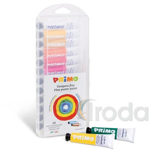 Tempera PRIMO tubusos k&eacute;szlet 448T12AP  12x12ml