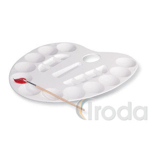 Fest&eacute;kkeverő paletta PRIMO nagy ov&aacute;lis, 20 f&eacute;szkű