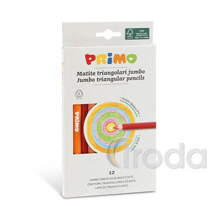 Sz&iacute;nesceruza PRIMO 519MAXITRIS12E  vastag h&aacute;romsz&ouml;gletű, 12db-os