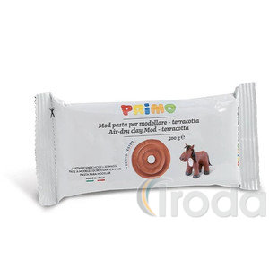 Gyurma levegőn kem&eacute;nyedő 500g PRIMO 286MOD500T terrakotta