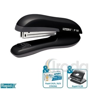 Tűzőgép Rapid F18 fekete max. 30 laphoz 23811101