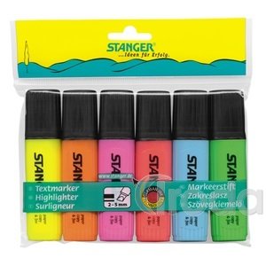 Szövegkiemelő készlet 6 db-os Stanger
